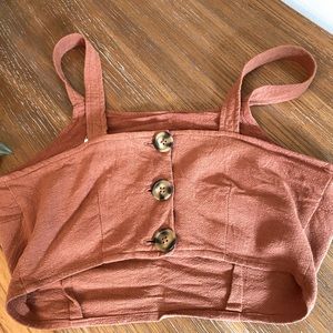 Linen crop top
